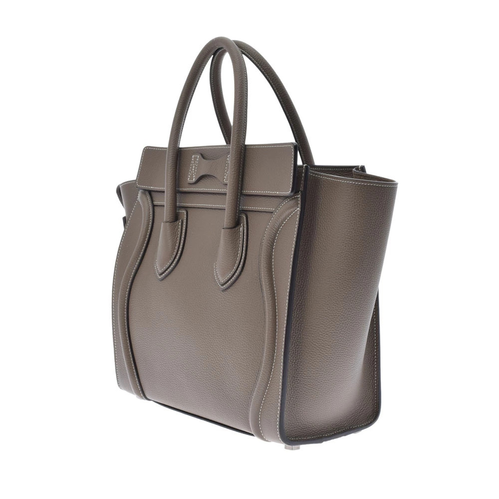 Celine Shopper Calfskin Luggage Suri Handbag Black